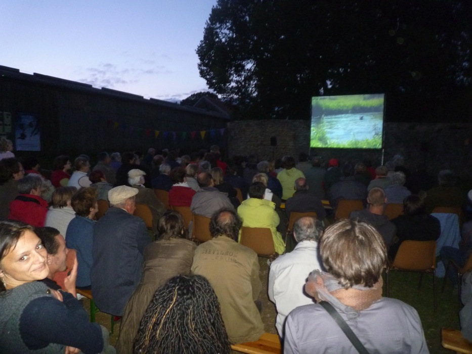 16 pendant la projection